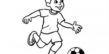 Bộ tranh tô màu chủ đề bóng đá cho bé từ đơn giản đến nhiều chi tiết