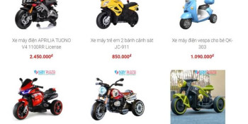 Tổng hợp các mẫu xe máy điện trẻ em 12V giá rẻ cực hot