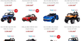 Top xe điều khiển cho bé ngồi được mua nhiều nhất mùa xuân này!