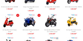 Top 5 xe máy điện trẻ em mẫu mới bán chạy nhất