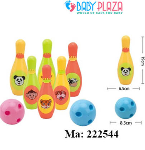 Bộ đồ chơi bowling in hình con vật 222544