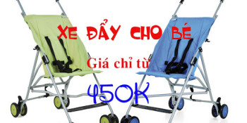 Các mẫu xe đẩy cho bé giá 450k được mua nhiều nhất hiện nay