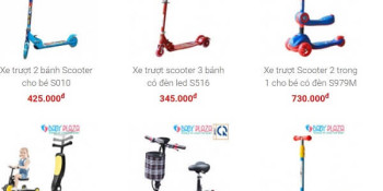 Các mẫu xe trượt cho bé 1 tuổi dùng để tập đi tốt nhất