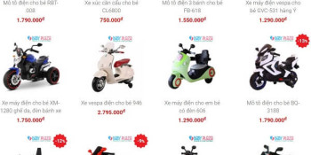 Top dòng mô tô điện hai bánh cho bé dưới 2 triệu!