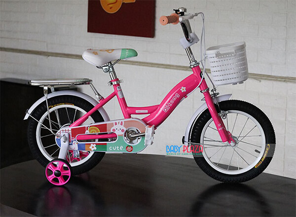 xe đạp màu hồng cho bé gái Tn21a04