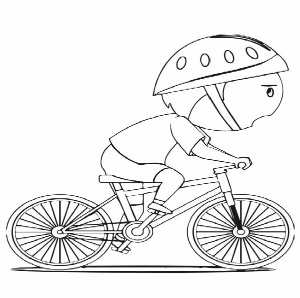 bộ tranh xe đạp cho bé tập tô