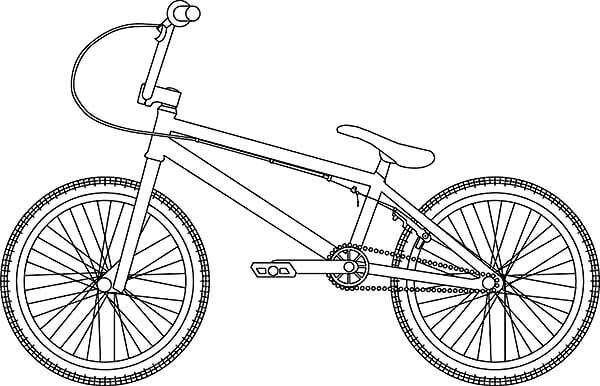 xe đạp hình vẽ cho bé tập tô