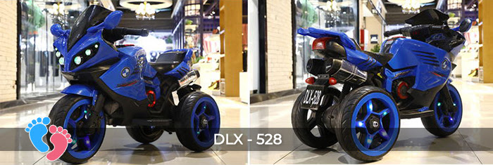 Xe mô tô điện cho bé có đèn bánh xe DLX-528