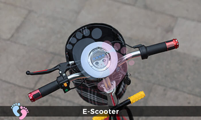 Xe điện mini E-Scooter sử dụng dây curoa