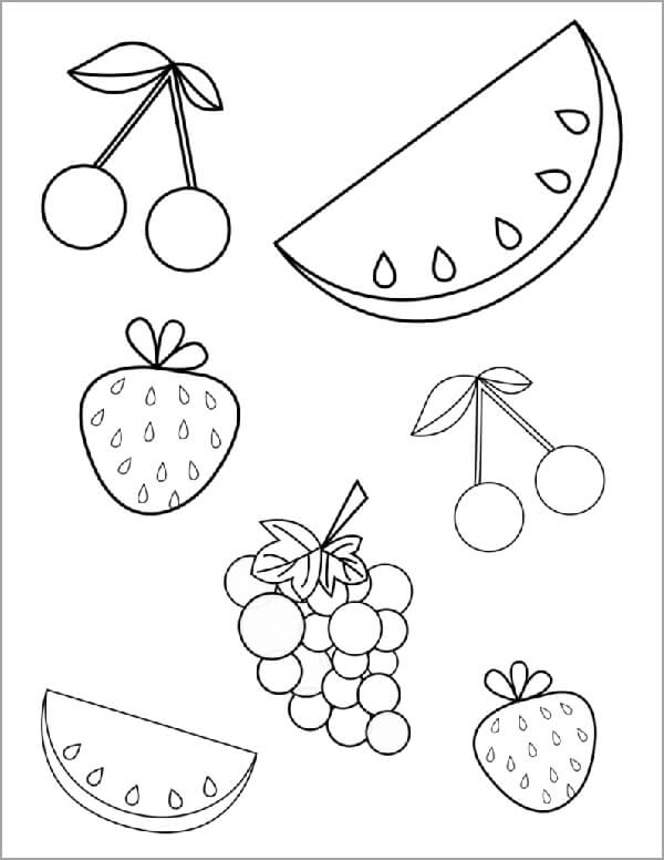 Hình ảnh Vẽ Tranh Tô Màu Các Loại Trái Cây Và Lá Dễ Thương Phác Thảo Bản  Vectơ PNG , Vẽ Lá, Vẽ Trái Cây, Vẽ Cánh PNG và Vector với nền