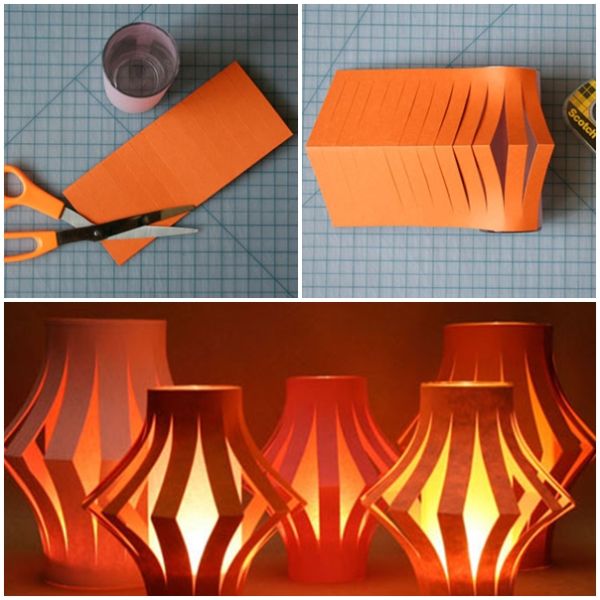 cách làm lồng đèn bằng giấy đơn giản