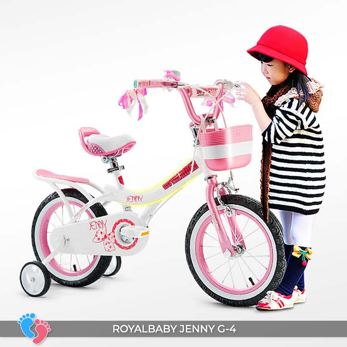 xe đạp cho bé gái màu hồng