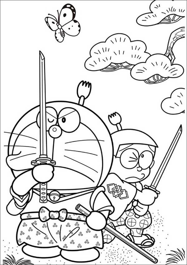 Bộ Sưu Tập Hình Vẽ Doremon Và Nobita Cho Bé Tô Màu Tại Nhà - Xetreem