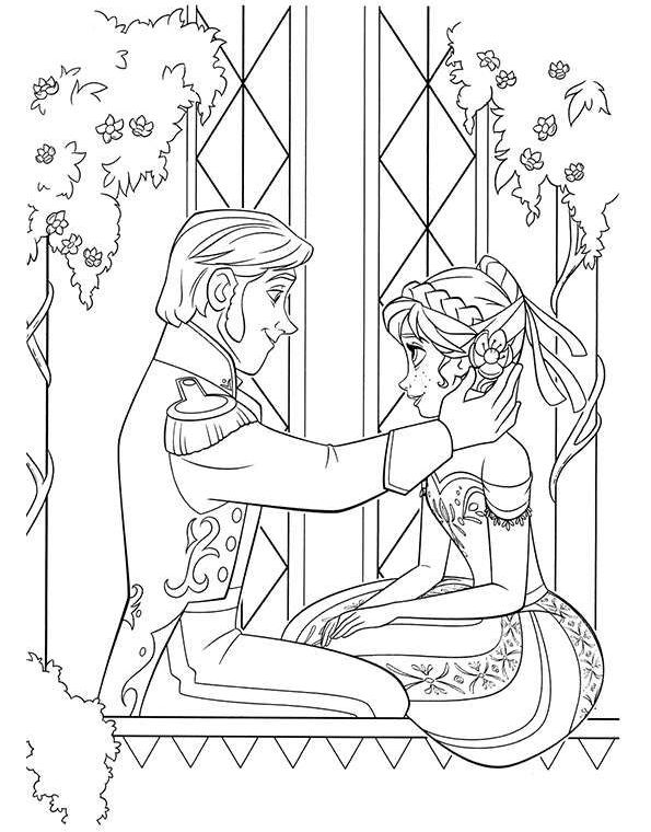 tranh to màu hoàng tử và công chúa cho bé tập tô
