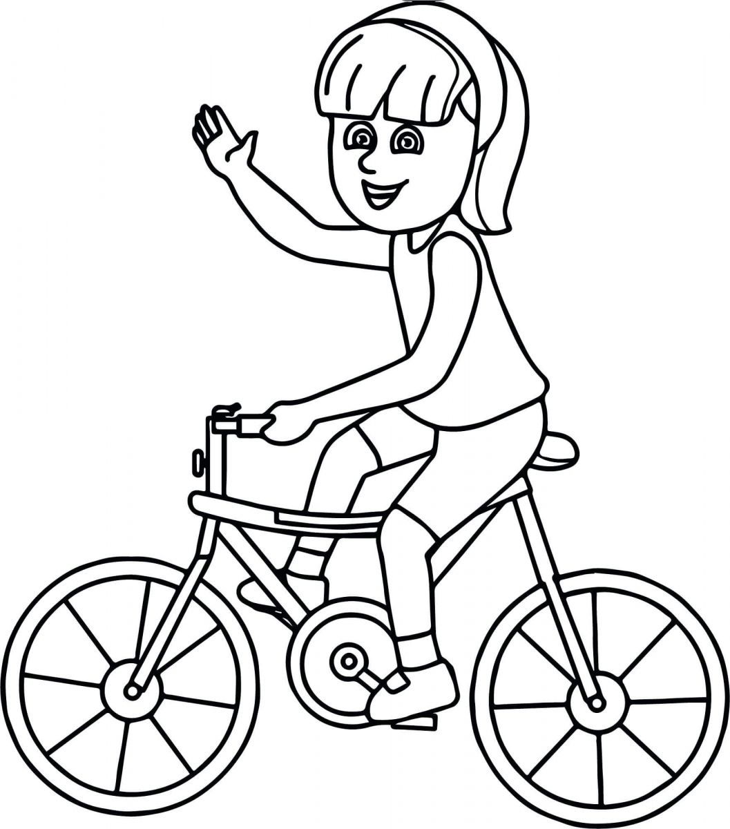 hình mẫu xe đạp cho bé tập tô