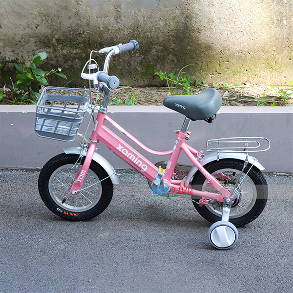 xe đạp cho bé xam 07 màu hồng